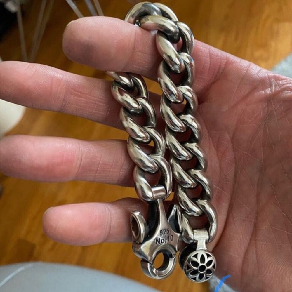 Good Art Hlywd (2001) Silver Curb Chain Bracelet - Picture 2 of 16